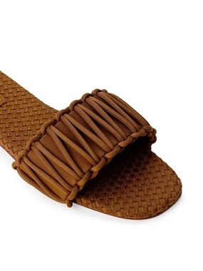 NWT NAGHEDI ATHENS Braided SLIDE TEAK 39